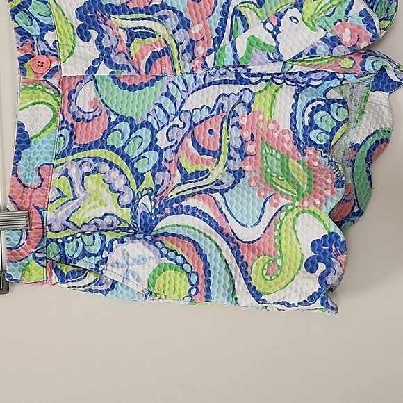 Lilly Pulitzer Coastal  Women's The Butter Cup Short Scallop Size 8 - Picture 6 of 16